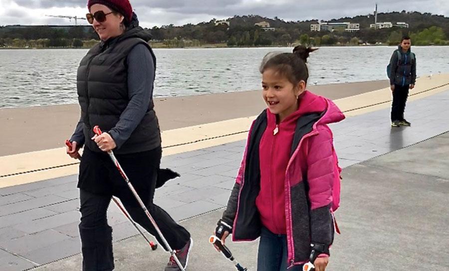 Hannah: Nordic Walking her way back from a catastrophic stroke