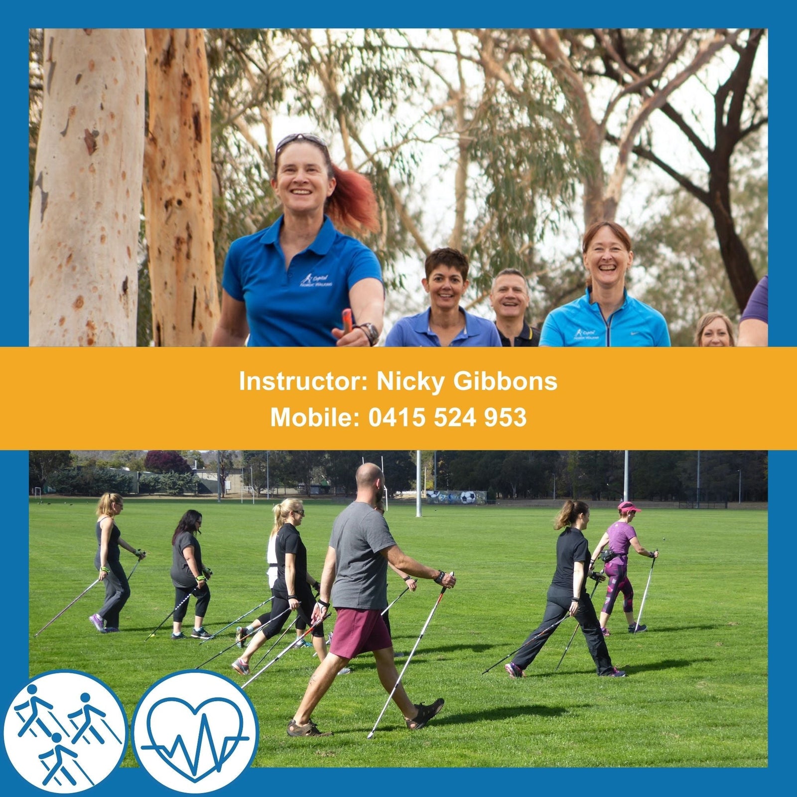 Sold Out | Nordic Walking Ready-Made Group with Nicky | Celeste, Rosemary & Maria